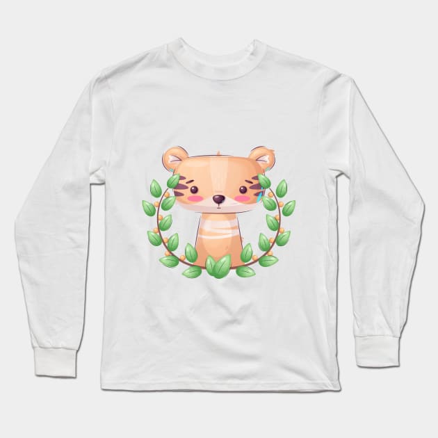 Cute bear Long Sleeve T-Shirt by O2Graphic
